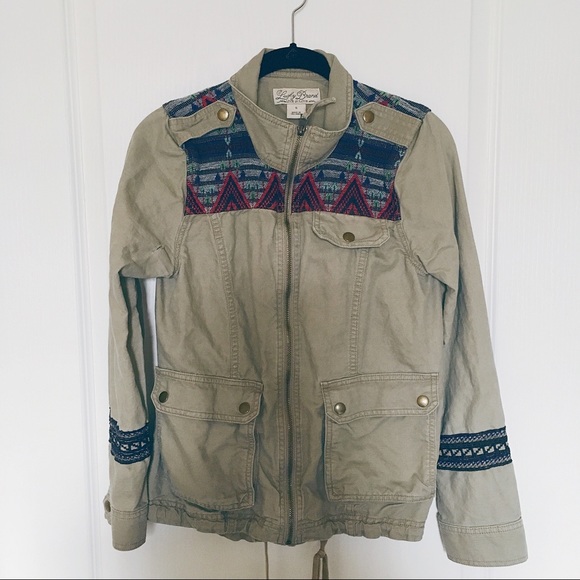 lucky brand embroidered jacket